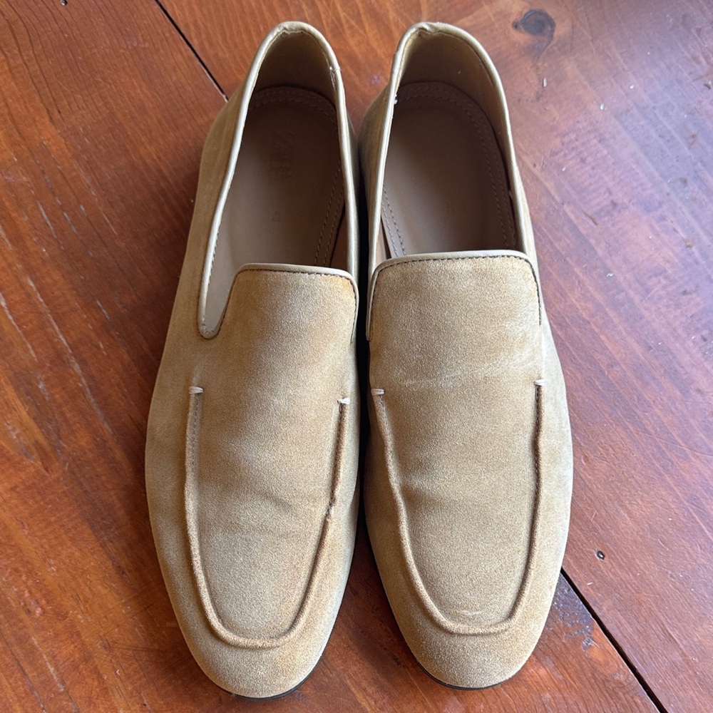 Zara Men's Sand/Beige color Loafers